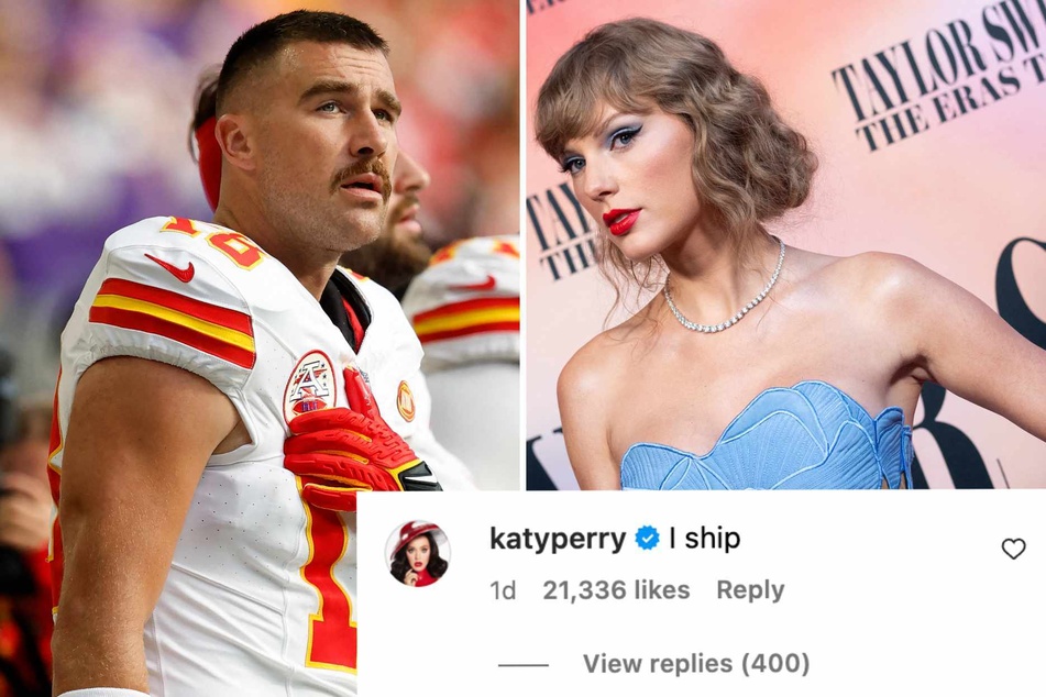 If this Instagram comment is to be believed, then it appears Taylor Swift and Travis Kelce have Katy Perry's official seal of approval.