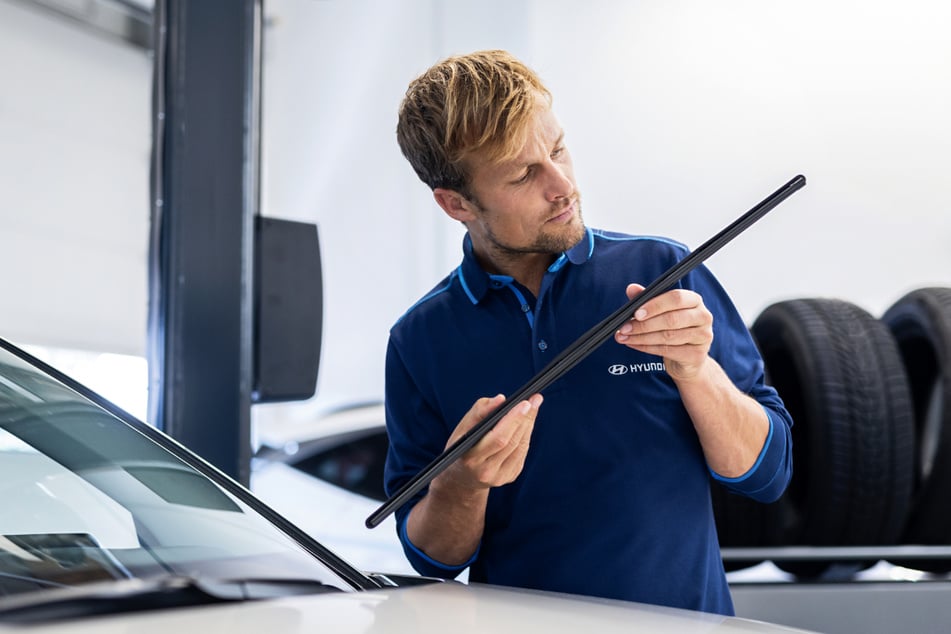 Geschulte Hyundai Service-Experten kümmern sich beim Autohof Altfranken um Euren Wagen.