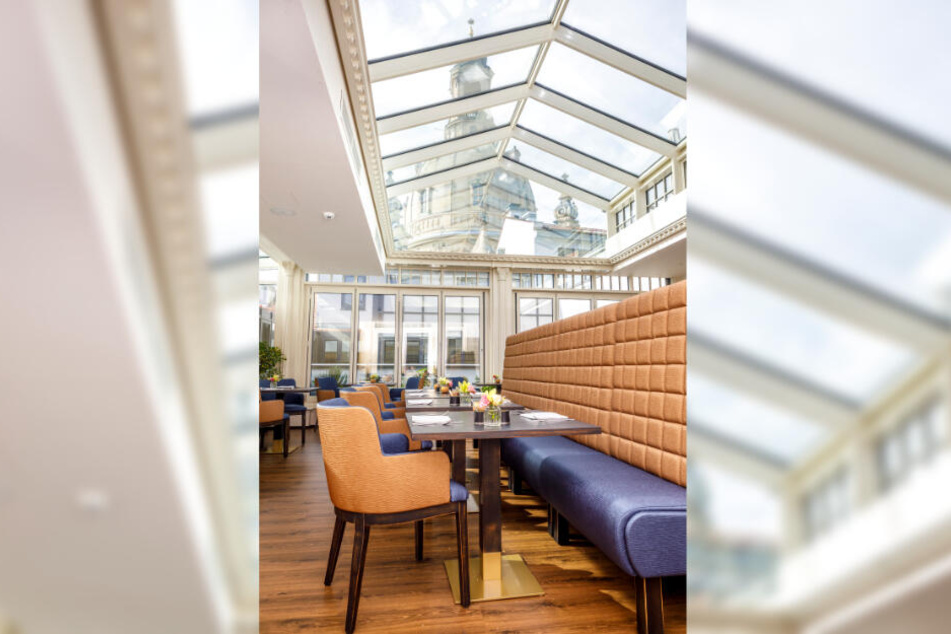 Am Wintergarten des Hotels Suitess warten noch ein paar Arbeiten.