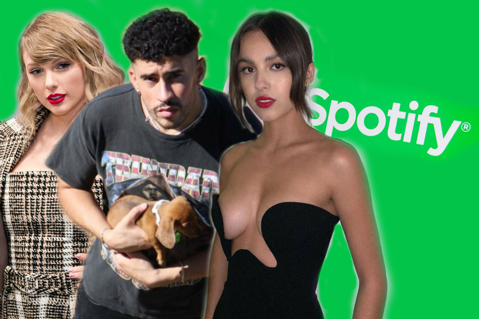 Taylor Swift, Bad Bunny, and Olivia Rodrigo had a great year on Spotify.