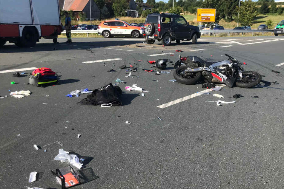 Auf der Bundesstraße 289 bei Schwarzenbach an der Saale kam es zu einem Unfall.