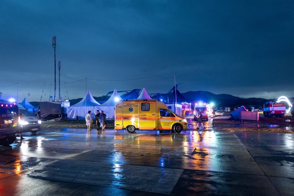 Nach dem Rettungseinsatz wurde das Event abgeblasen.