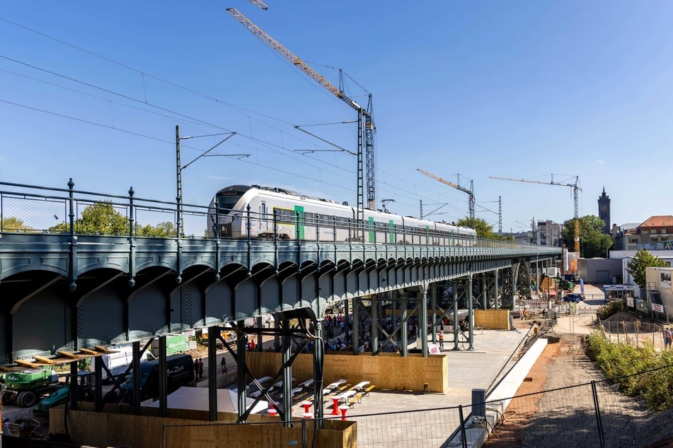 Das Chemnitzer Viadukt an der Beckerstraße.