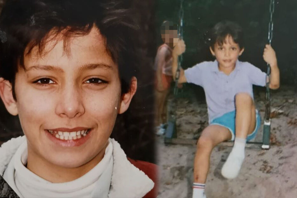 Hier zu sehen sind zwei weitere Screenshots der Kinderfotos von Domenico de Cicco.