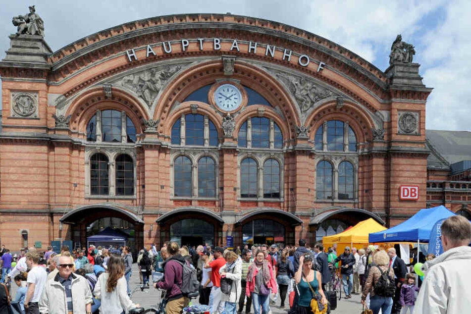 Teile des Bremer Hauptbahnhofes mussten aufgrund der Bombendrohung gesperrt werden.