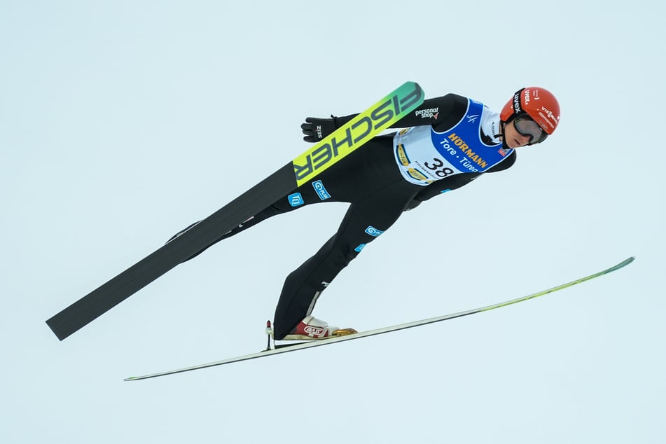 Karl Geiger (33) zeigte sich mit dem Wochenende in Oslo im Gegensatz zu seinen Teamkollegen zufrieden.