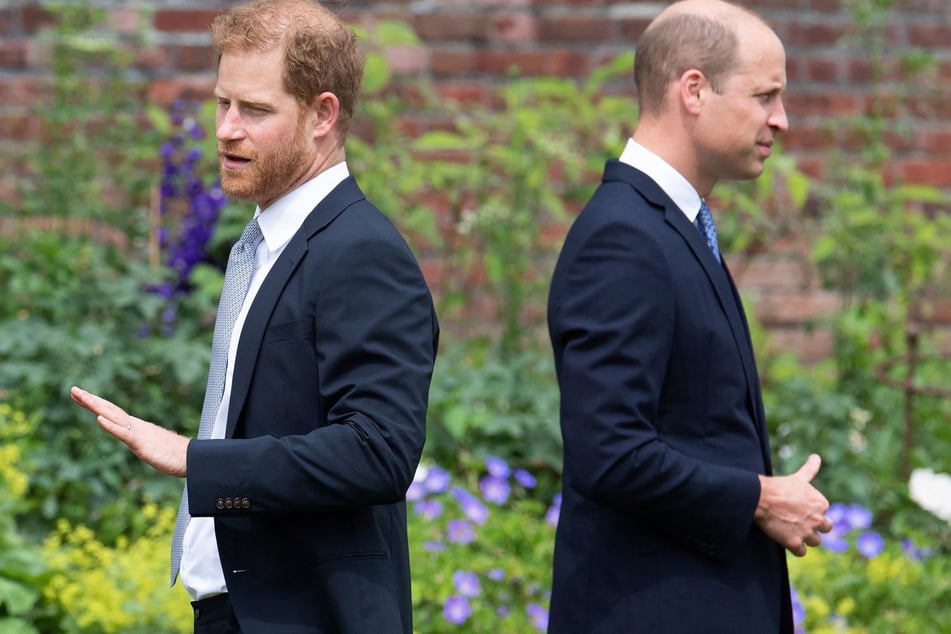 Prince Harry (l) says that the "heir and the spare" labels have negatively impacted his relationship with Prince William.
