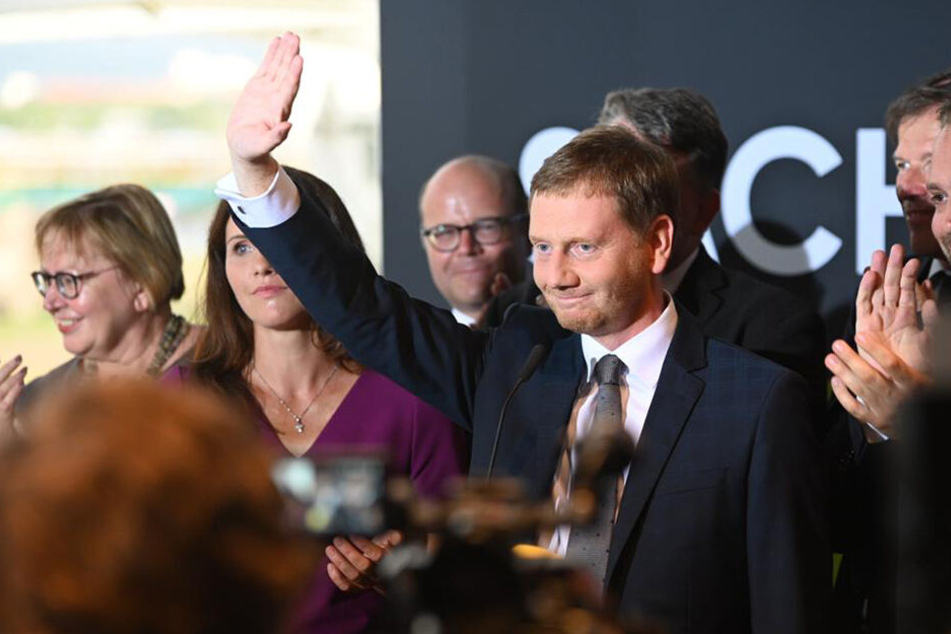 Michael Kretschmer nach Bekanntwerden der ersten Hochrechnungen.