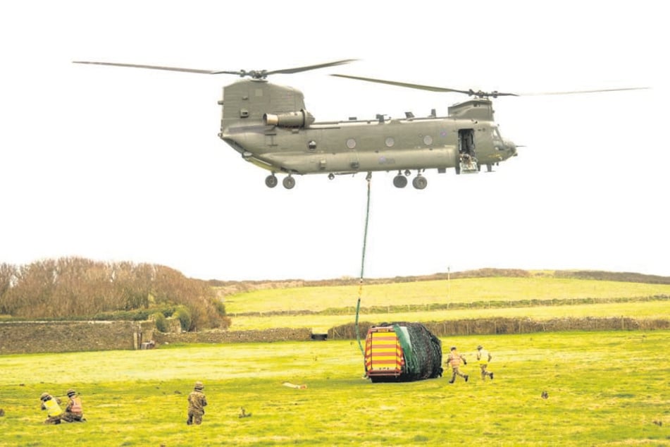 "Fliegende Banane": Der legendäre Chinook-Helikopter ist schon seit Jahrzehnten Lastesel beim US-Militär.