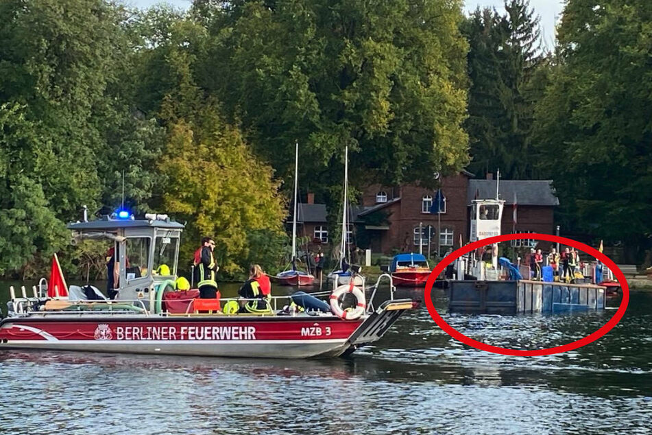 Lastwagen von Fähre gerollt und in Berliner See abgesoffen