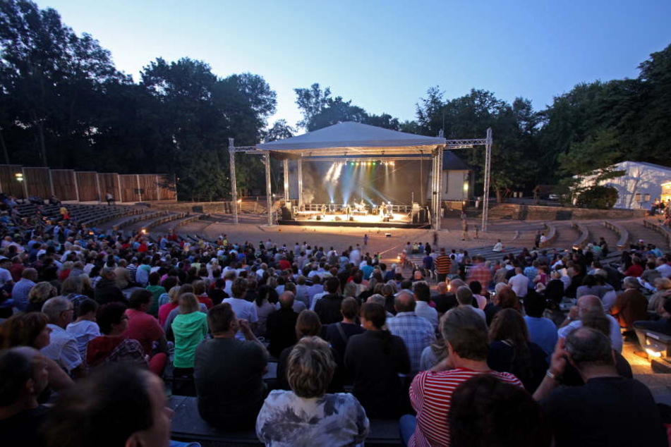 Michael Patrick Kelly tritt im Juli 2019 auf der Freilichtbühne in Zwickau auf.