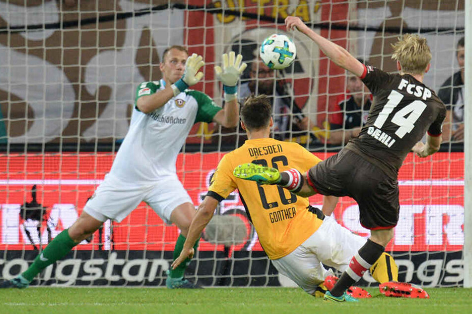 Zweimal lag St. Pauli vorn, zweimal zog Dynamo nach.