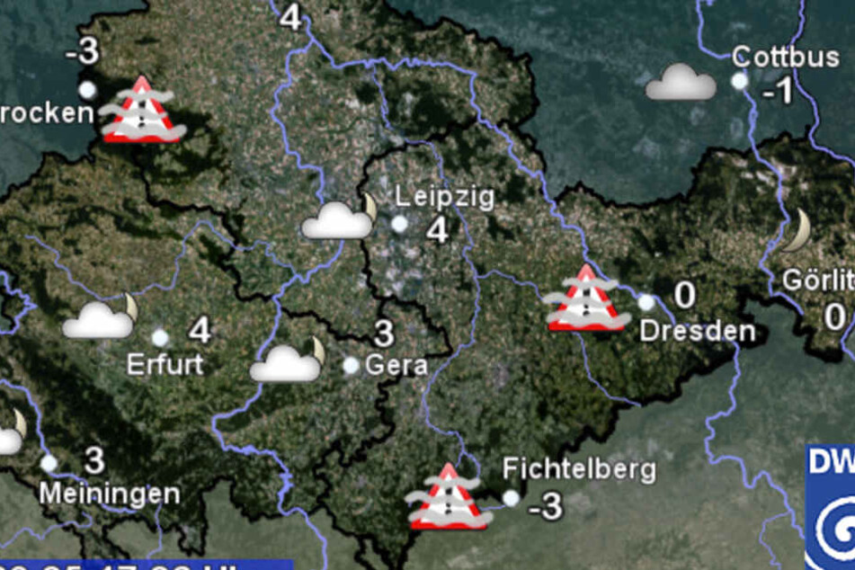 Aktuell ist es noch sehr kühl in Sachsen, bei Temperaturen von Minus drei bis maximal vier Grad.