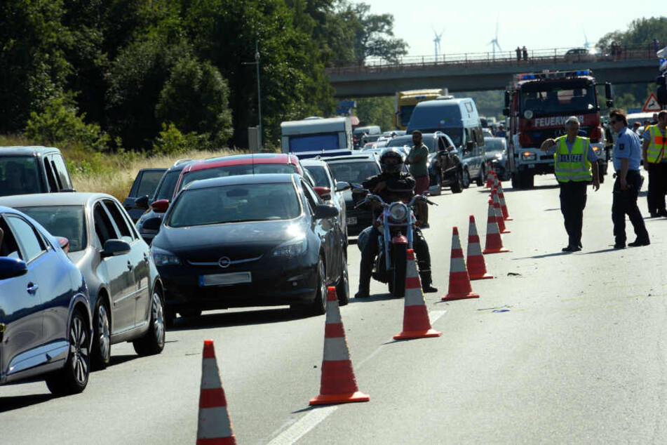 Es bildete sich ein Stau von bis zu fünf Kilometern Länge.