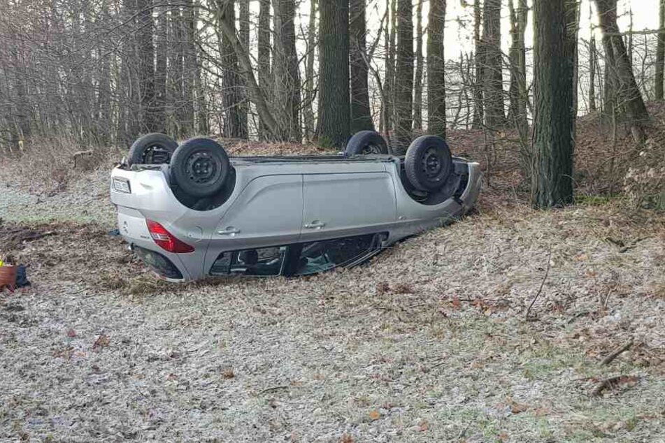 Die Frau überschlug sich mit ihrem Wagen.