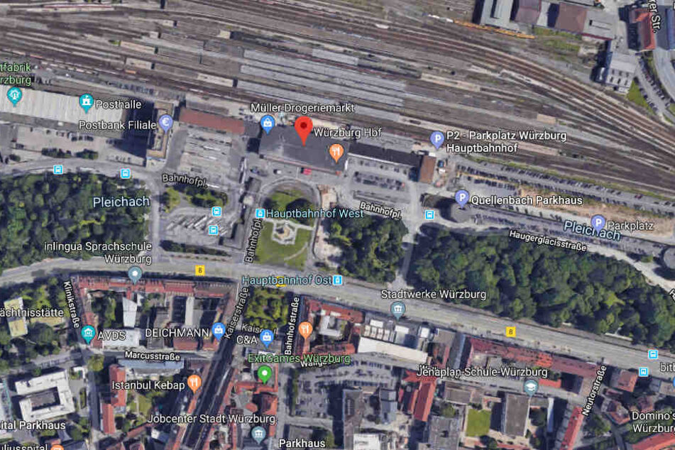 Der Vorfall ereignete sich am Würzburger Busbahnhof.