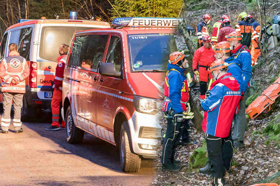 Dramatische Rettung! Mann stürzt 800 Meter in Bergwerk ab