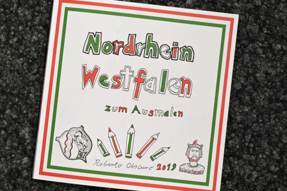 "Nordrhein-Westfalen zum Ausmalen" steht auf dem Cover des Buchs.
