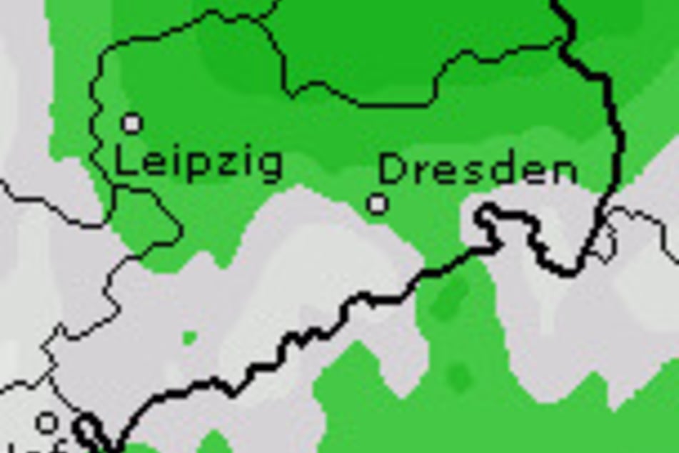 Die Wetterkarte für Sachsen.