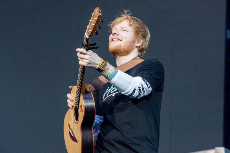 Ed Sheeran gibt ein Konzert in Madrid.