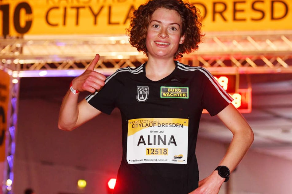 Alina Reh (21) gewann den Dresdner Citylauf!