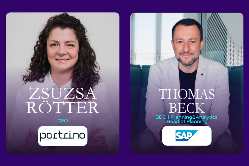 Zsuzsa Rötter (portrino) und Thomas Beck (SAP)