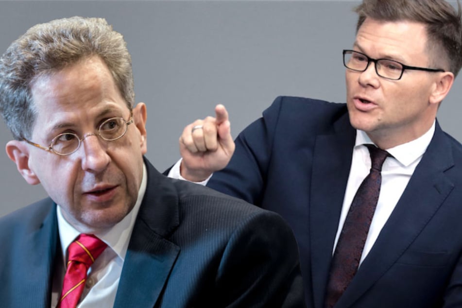SPD-Mann Carsten Schneider (42, re.) findet deutliche Worte in Richtung Hans-Georg Maaßen (55). (Bildmontage)