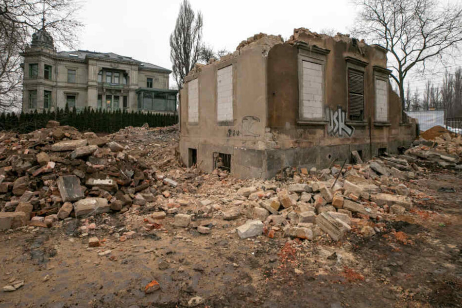 Das leerstehende Haus an der Leipziger Straße wurde vorige Woche abgerissen.