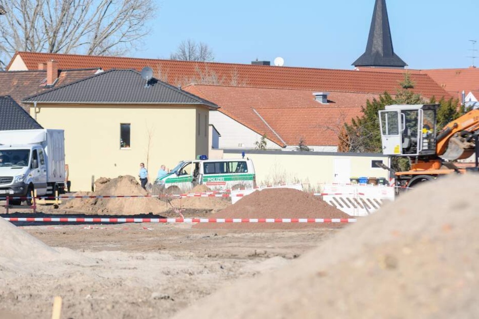 Der abgesperrte Bereich, in dem die Bombe gefunden wurde.