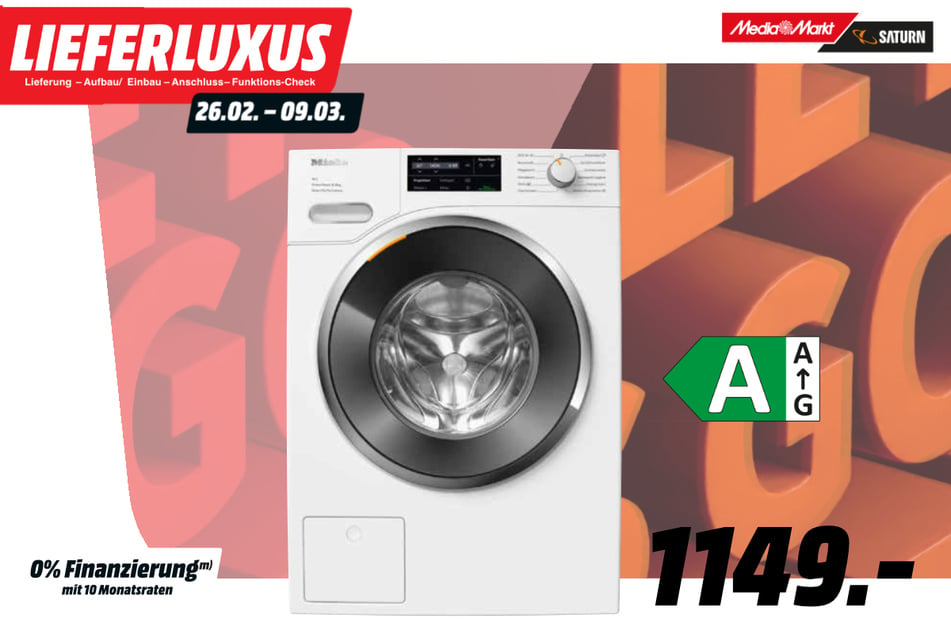 Miele-Waschmaschine für 1.149 Euro.