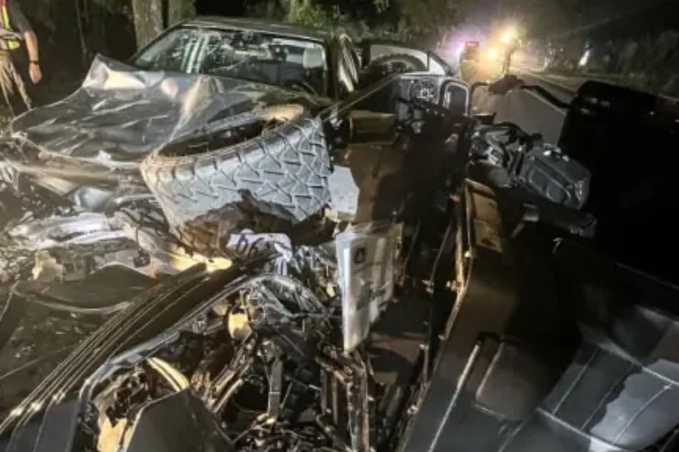 Der Toyota nahm enormen Schaden, als Jamie Komoroski betrunken am Steuer verunglückte. Eine frischgebackene Braut wurde dabei getötet.