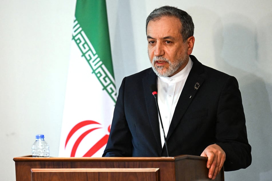 Iranian Foreign Minister Abbas Araghchi speaks during a joint press conference with his Egyptian counterpart after their meeting in Cairo on June 2, 2025.