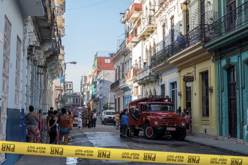 Im Zentrum der kubanischen Hauptstadt brannte es.