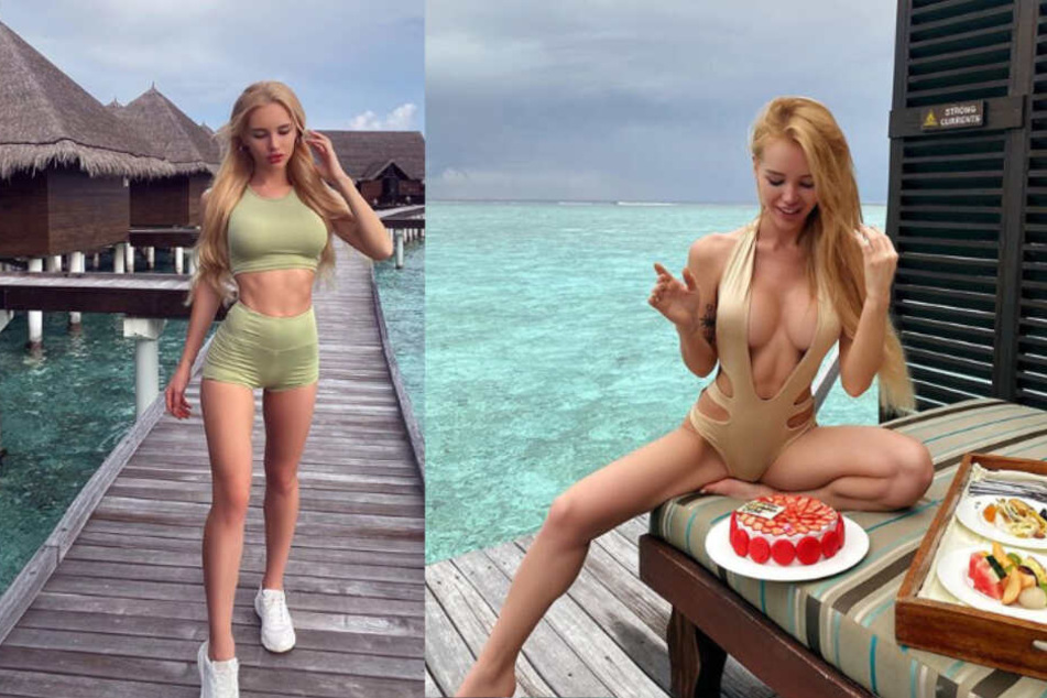 Sportlich und sexy in den Tropen: Olya Abramovich gehört zu den heißesten Beautys.