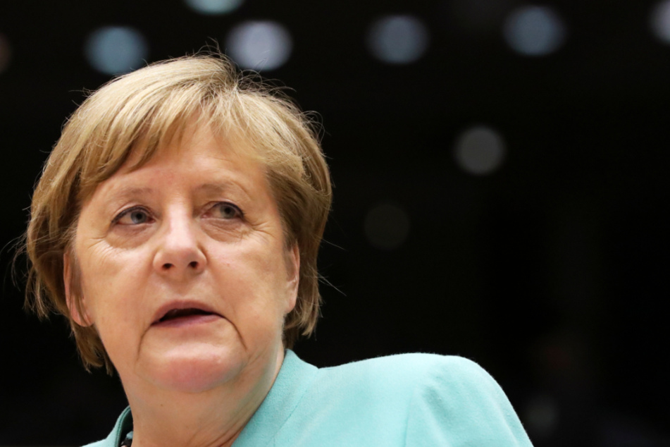 Bundeskanzlerin Angela Merkel im Europäischen Parlament in Brüssel.