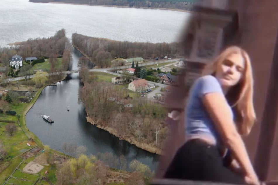 An diesem Brandenburger See suchte die Polizei auch gestern nach der verschwundenen Berlinerin Rebecca (15). (Bildcollage)