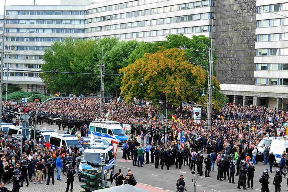 Ende August 2018 versammelten sich Rechte zu Protesten in Chemnitz.