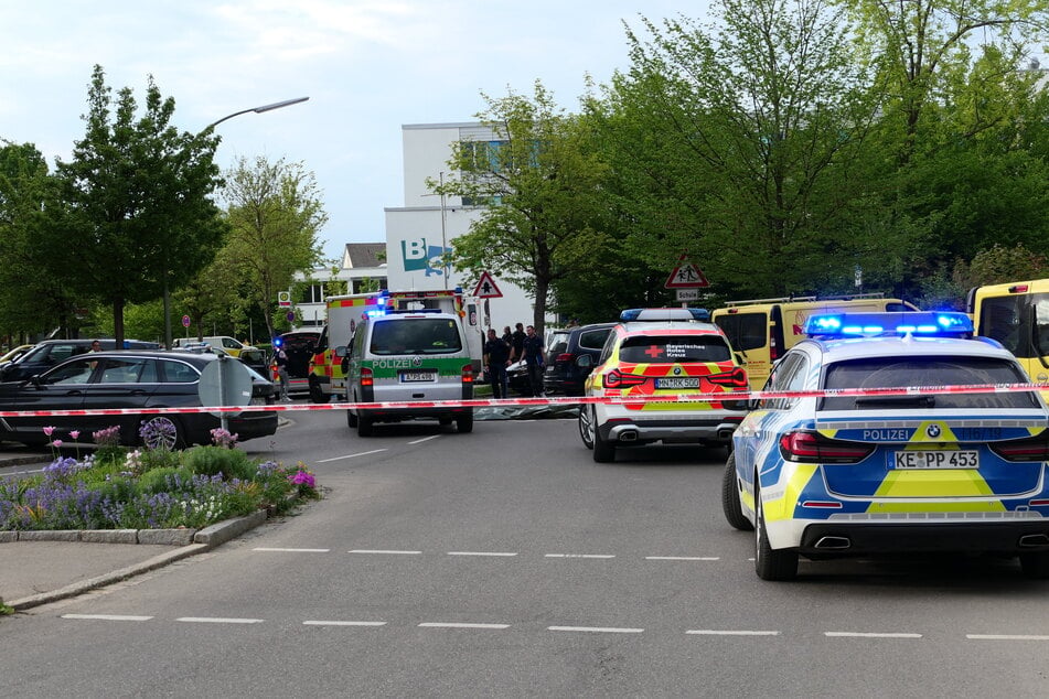 Die Wielandstraße in Memmingen wurde großräumig abgesperrt. Bei einer Kontrolle hat die Polizei Gebrauch von der Dienstwaffe gemacht.