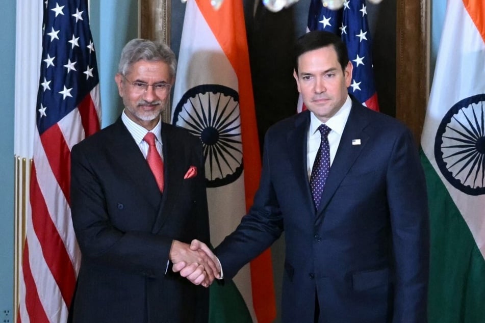 US Secretary of State Marco Rubio (r.) meets with Indian Foreign Minister Subrahmanyam Jaishankar at the State Department in Washington DC on January 21, 2025.