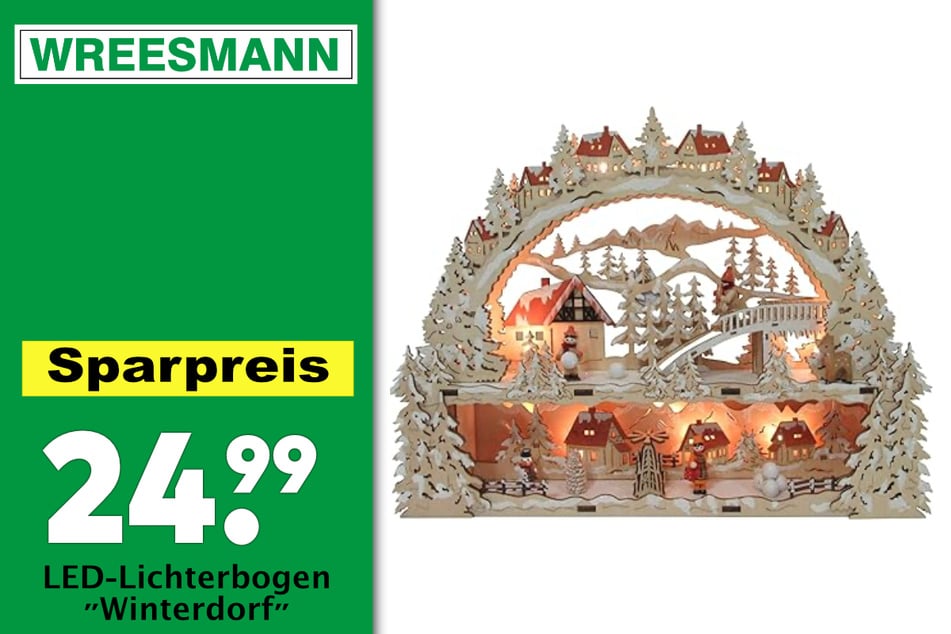 LED-Lichterbogen "Winterdorf"