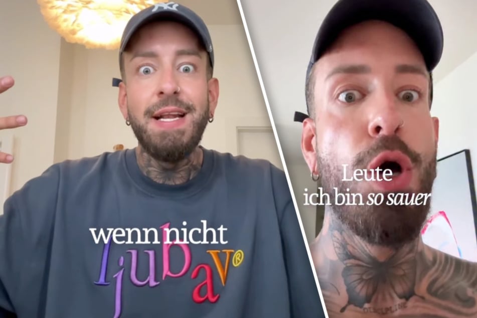 Dejan Garz (30) kann seinen Augen kaum trauen und ist sauer über die Herangehensweise einer Friseurkollegin.