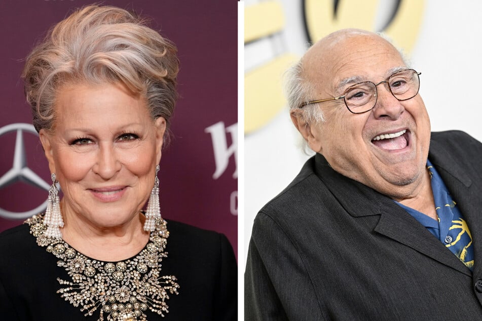 Actors such as Bette Midler (78, l.) and Danny DeVito (80) were among those who appeared in Jim Abraham's films.