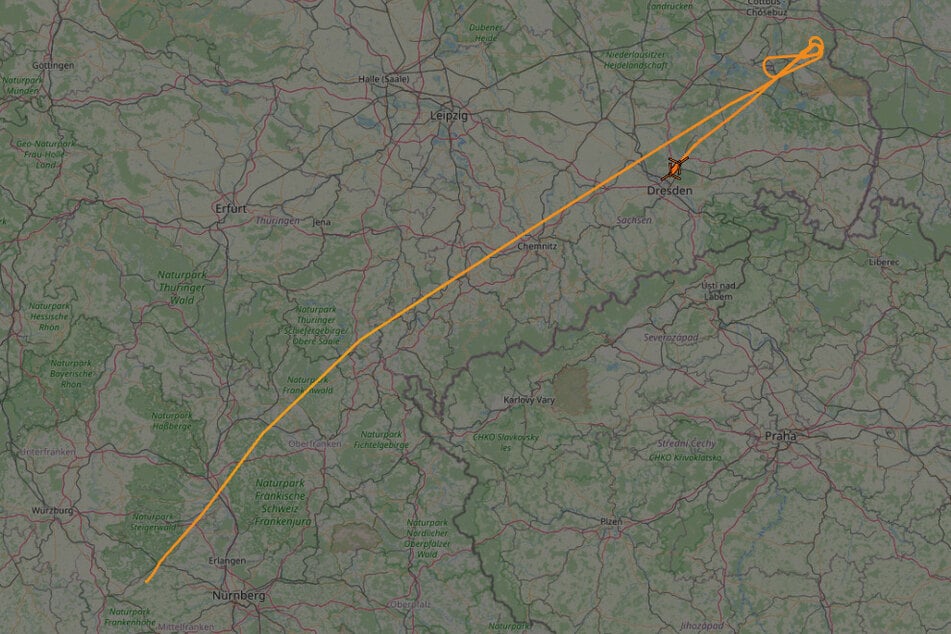 Der Flugplan der Maschinen sah offenbar einen Zwischenstopp in Dresden vor.