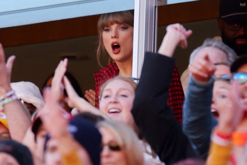 Swifties joked online after Taylor Swift (pictured above) skipped the 2024 MTV EMAs to support her boyfriend Travis Kelce's recent NFL game.