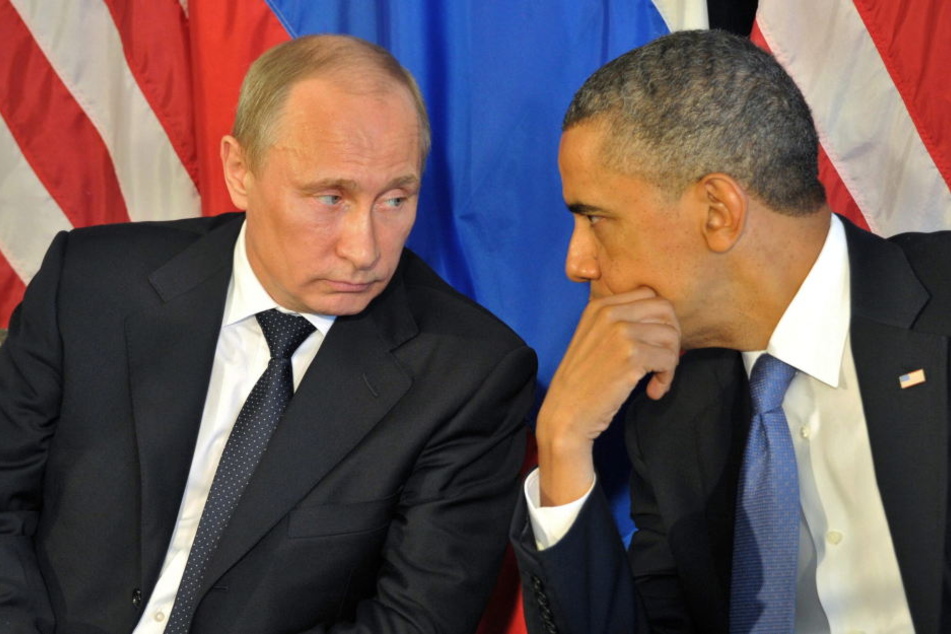 US-Präsident Barack Obama im Gespräch mit Wladimir Putin.