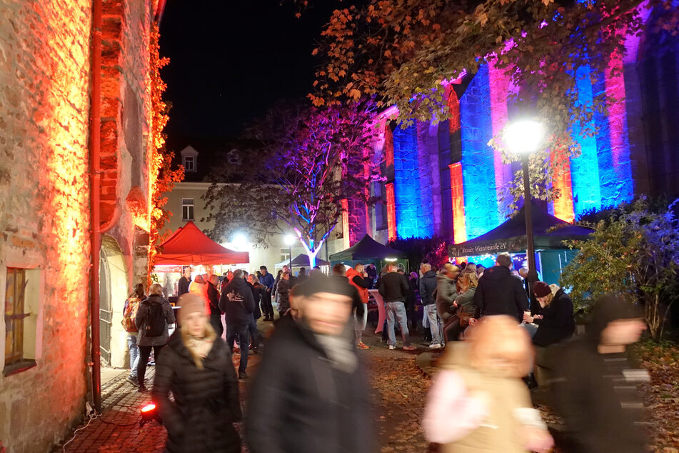 Im Zollhof in Pirna wird am Samstagnachmittag ein leuchtendes Herbstfest gefeiert. (Archivbild)