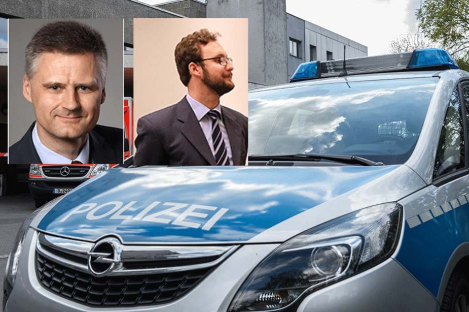 Die Afd-Abgeordneten Christian Buchholz (li.) und Herbert Mohr waren in eine Auseinandersetzung mit einem AfD-Gegner verwickelt.
