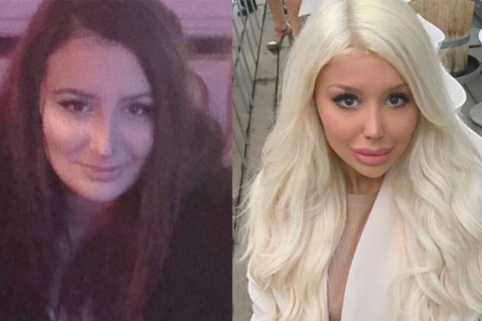 Links: So sah Stefanie Mulic (19) noch vor vier Jahren aus. Rechts: Heute ist sie kaum wiederzuerkennen.