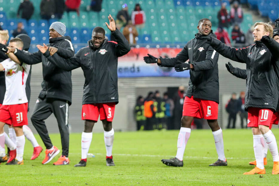 Feiern nach einer Niederlage: Ungewohnte Erfahrung für RB Leipzig.