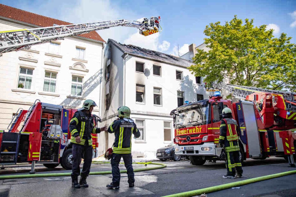 Das Feuer löste einen großen Einsatz aus.